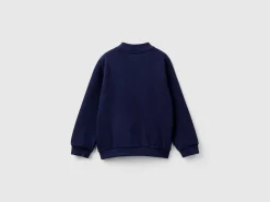 Hoodie with zip in organic cotton