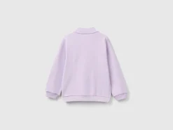 Hoodie with zip in organic cotton