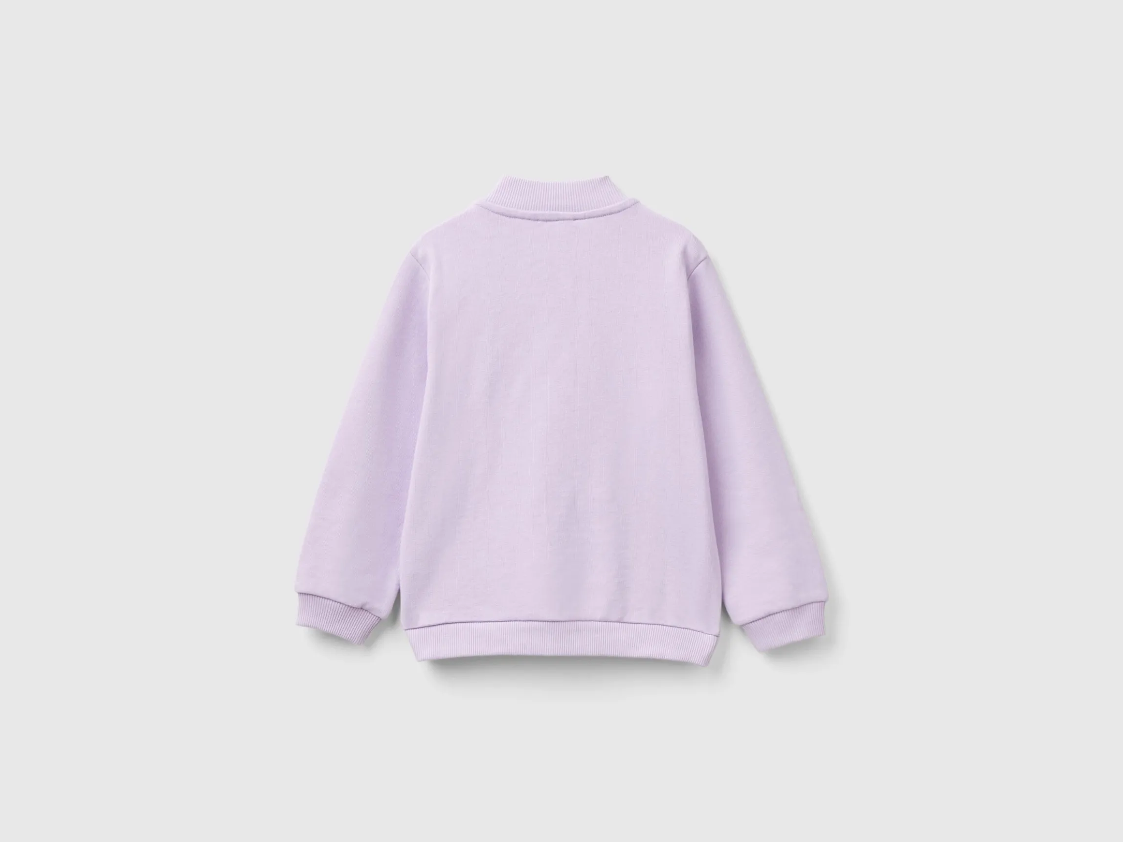 Hoodie with zip in organic cotton