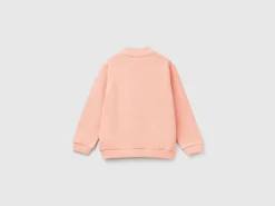 Hoodie with zip in organic cotton