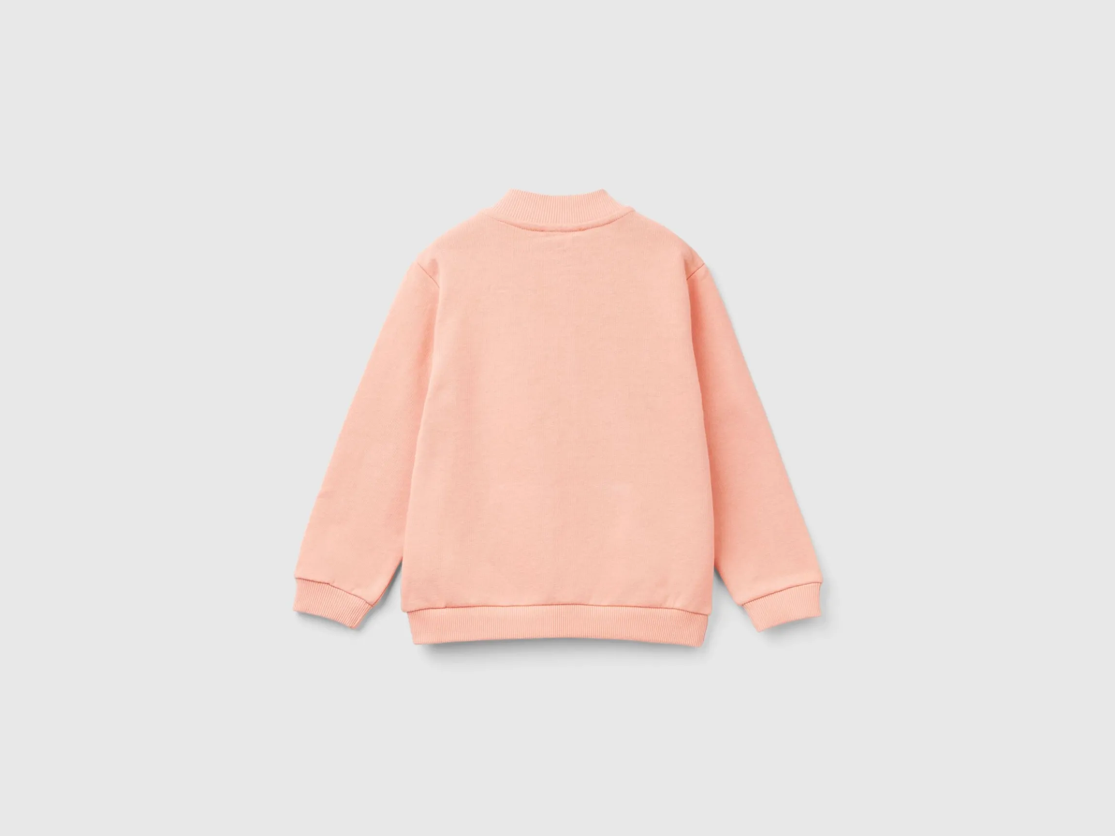 Hoodie with zip in organic cotton