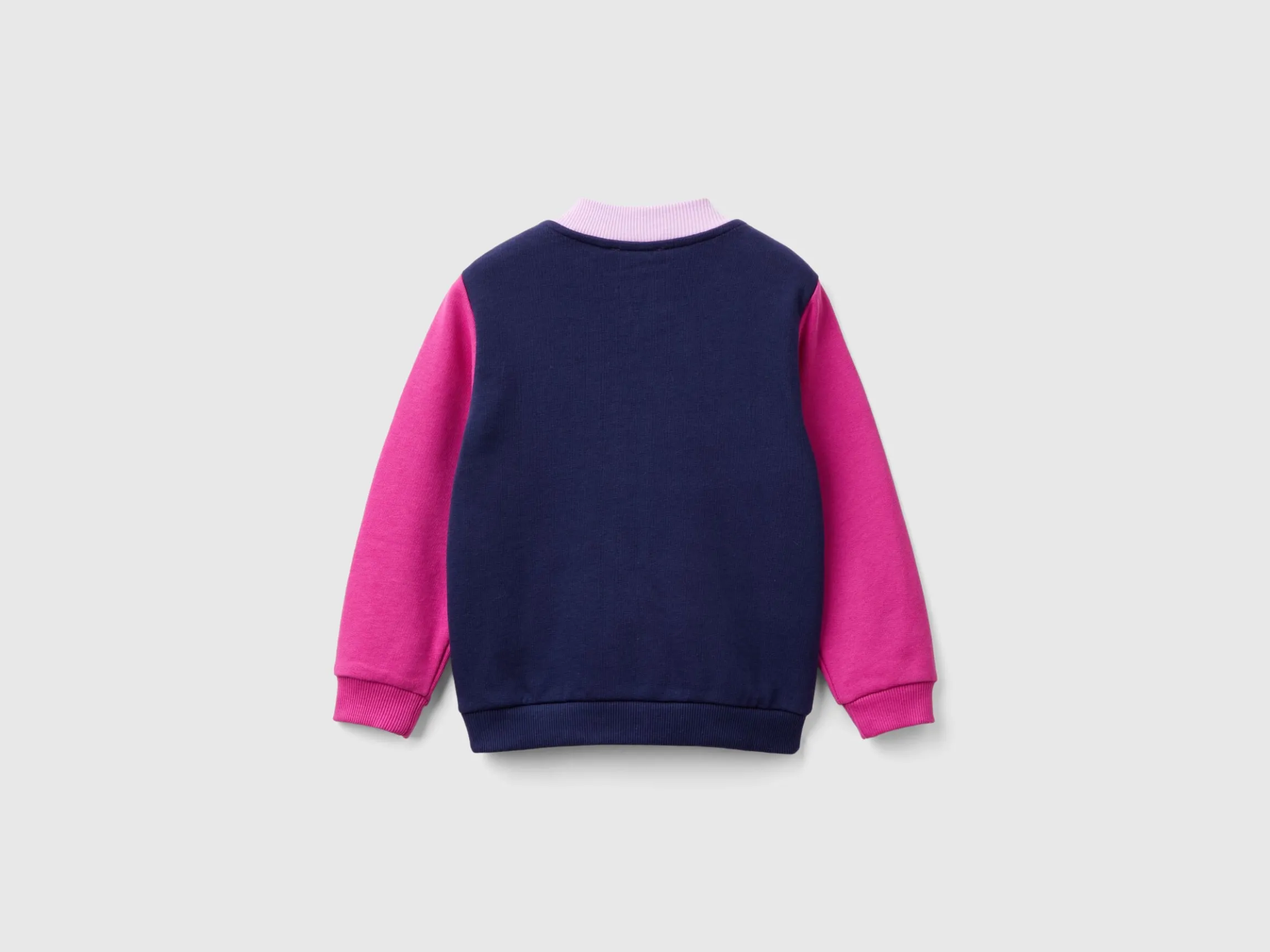 Hoodie with zip in organic cotton
