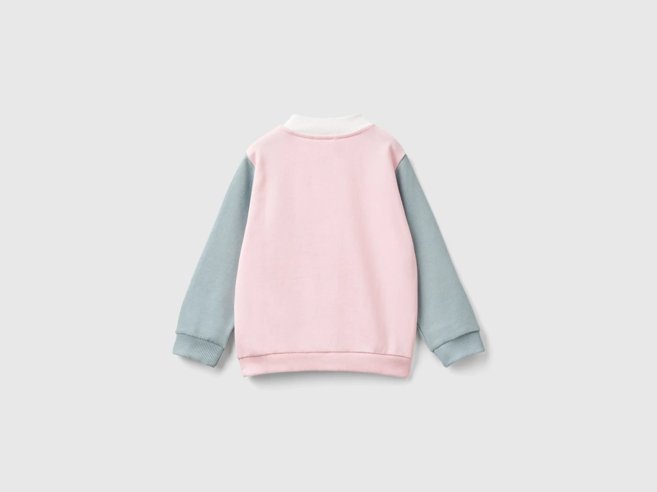 Hoodie with zip in organic cotton