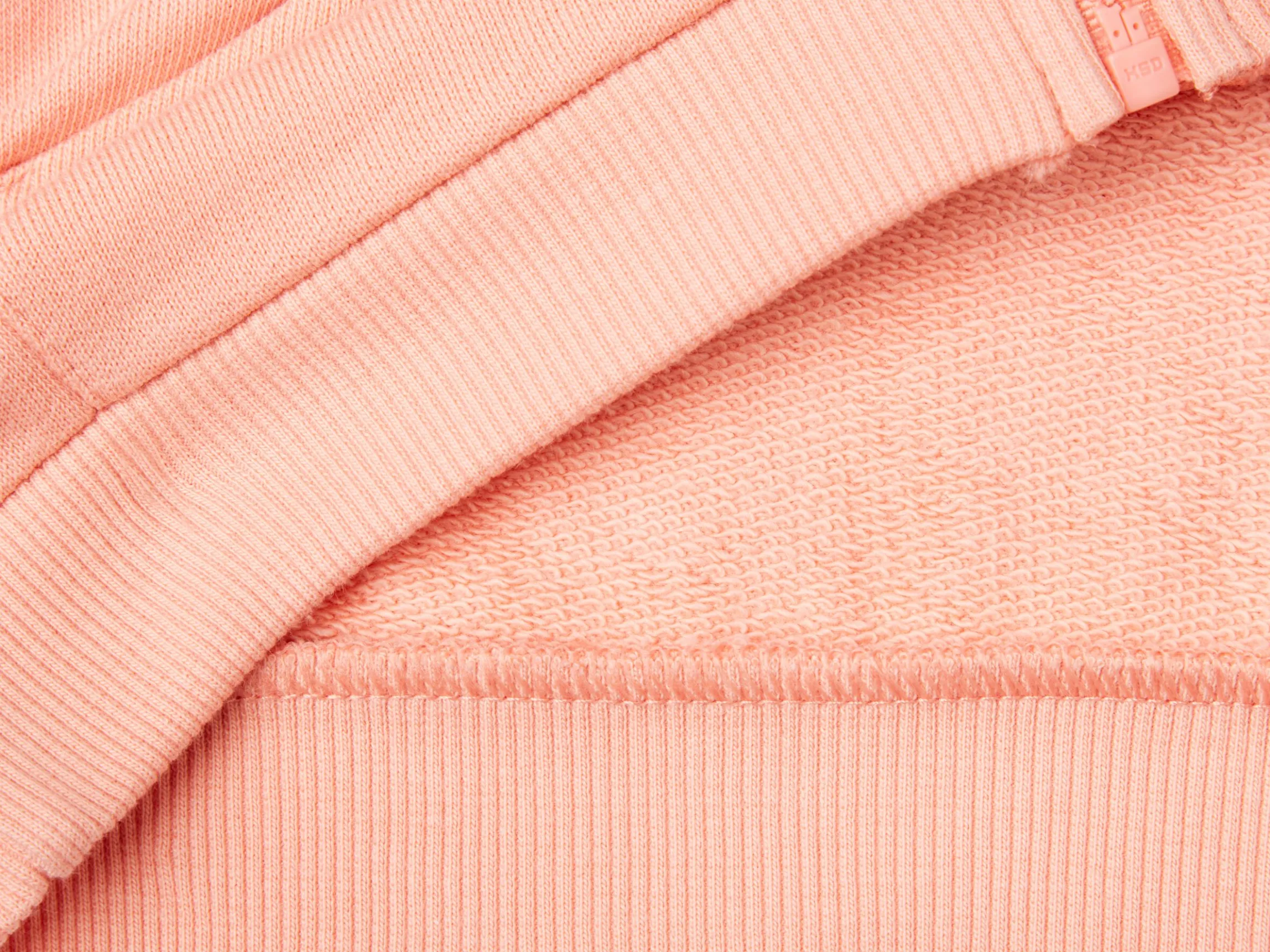 Hoodie with zip in organic cotton