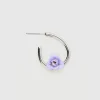 Hoop earrings with roses