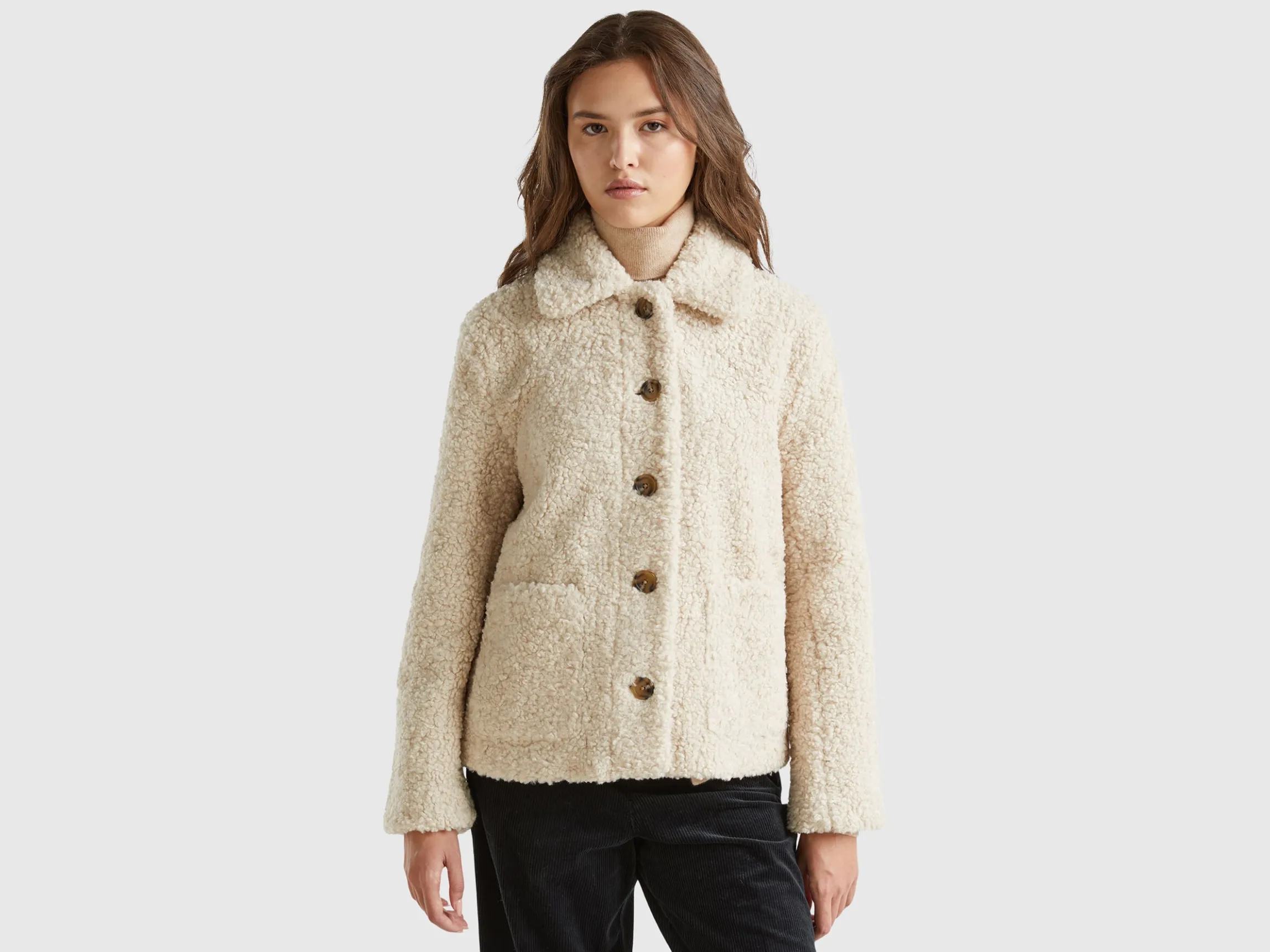 Jacket in faux fur