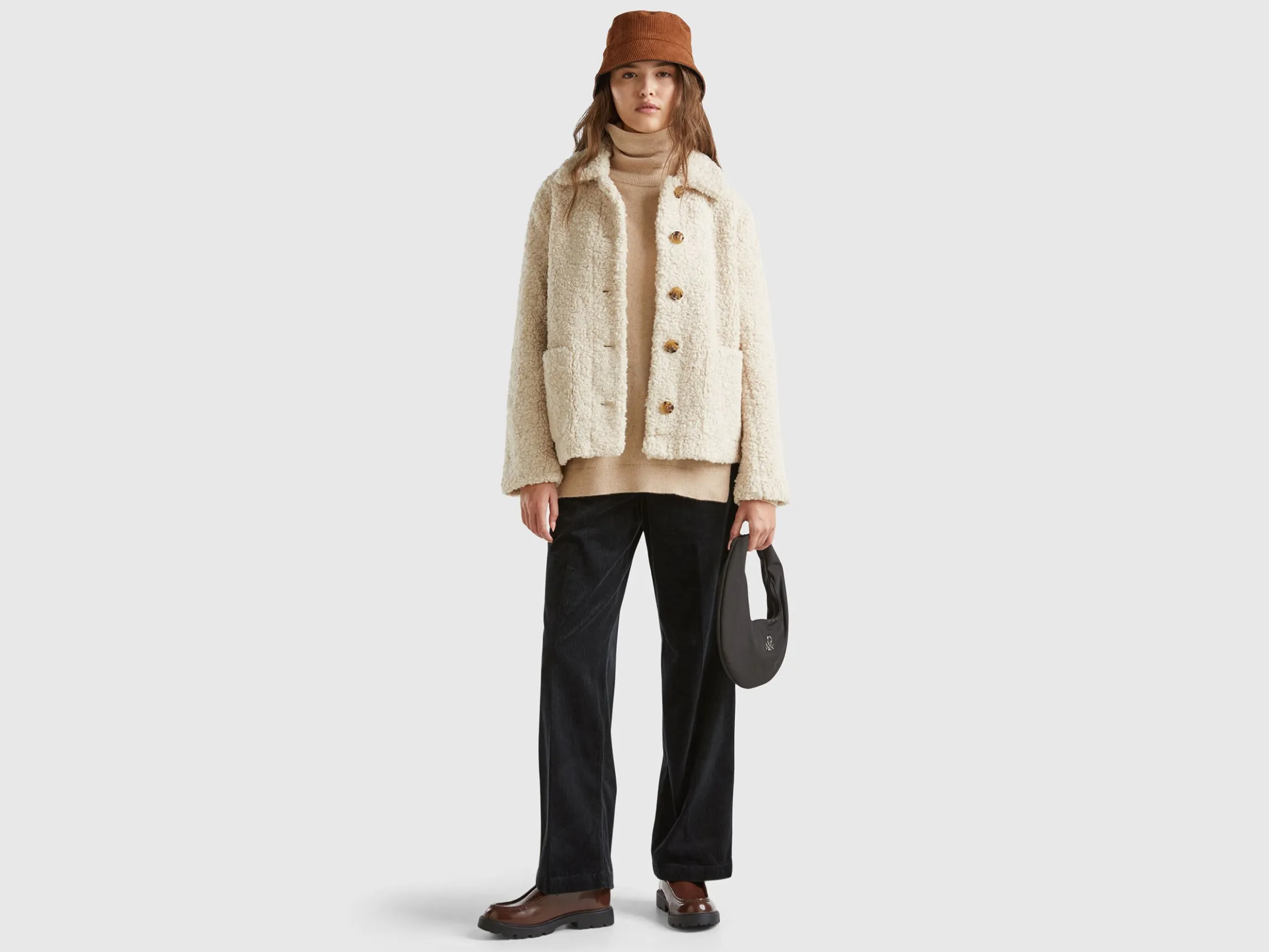 Jacket in faux fur