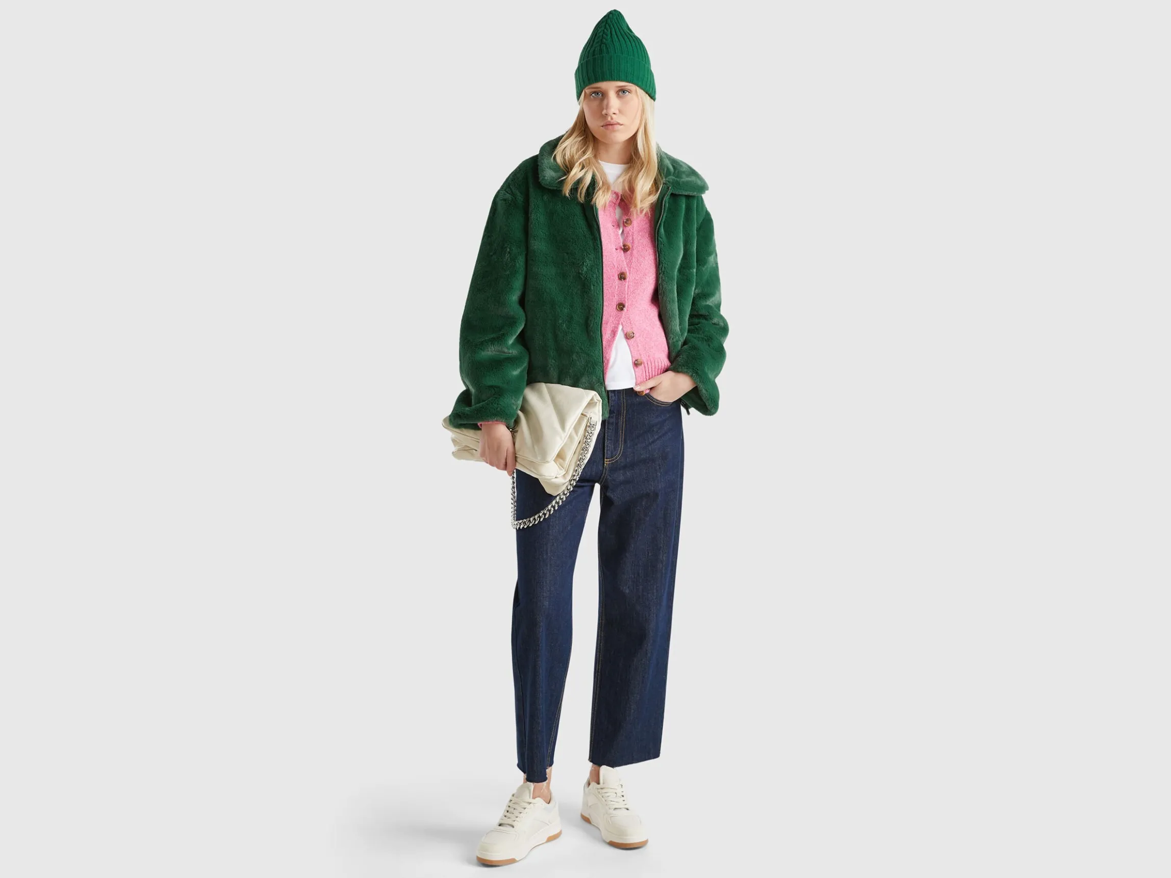Jacket in faux fur
