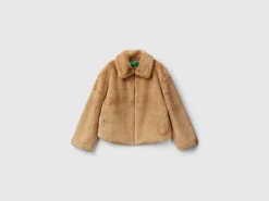 Jacket in faux fur