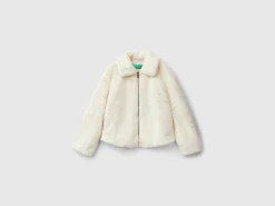 Jacket in faux fur