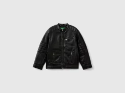 Jacket in imitation leather