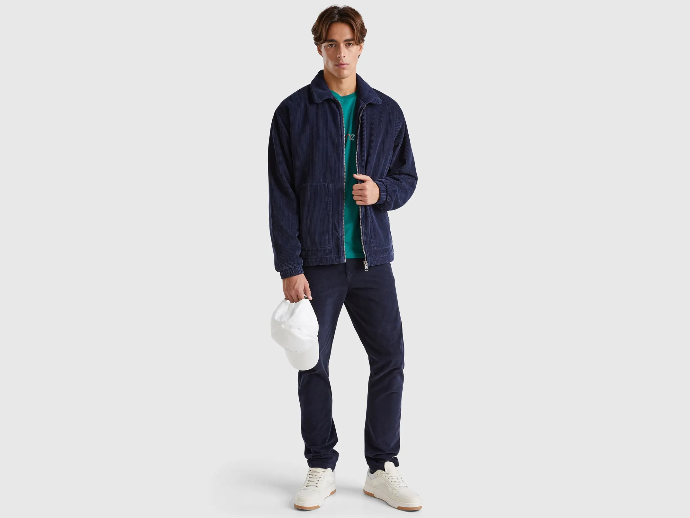 Jacket in padded velvet