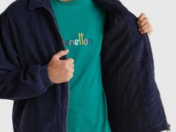 Jacket in padded velvet