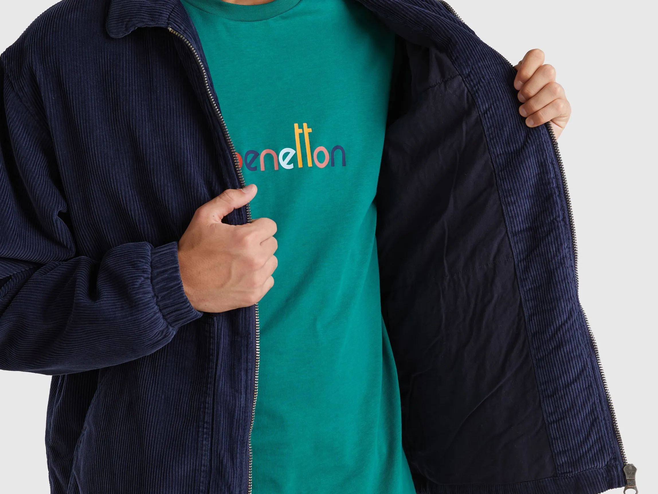 Jacket in padded velvet