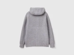 Jacket in pure Shetland wool