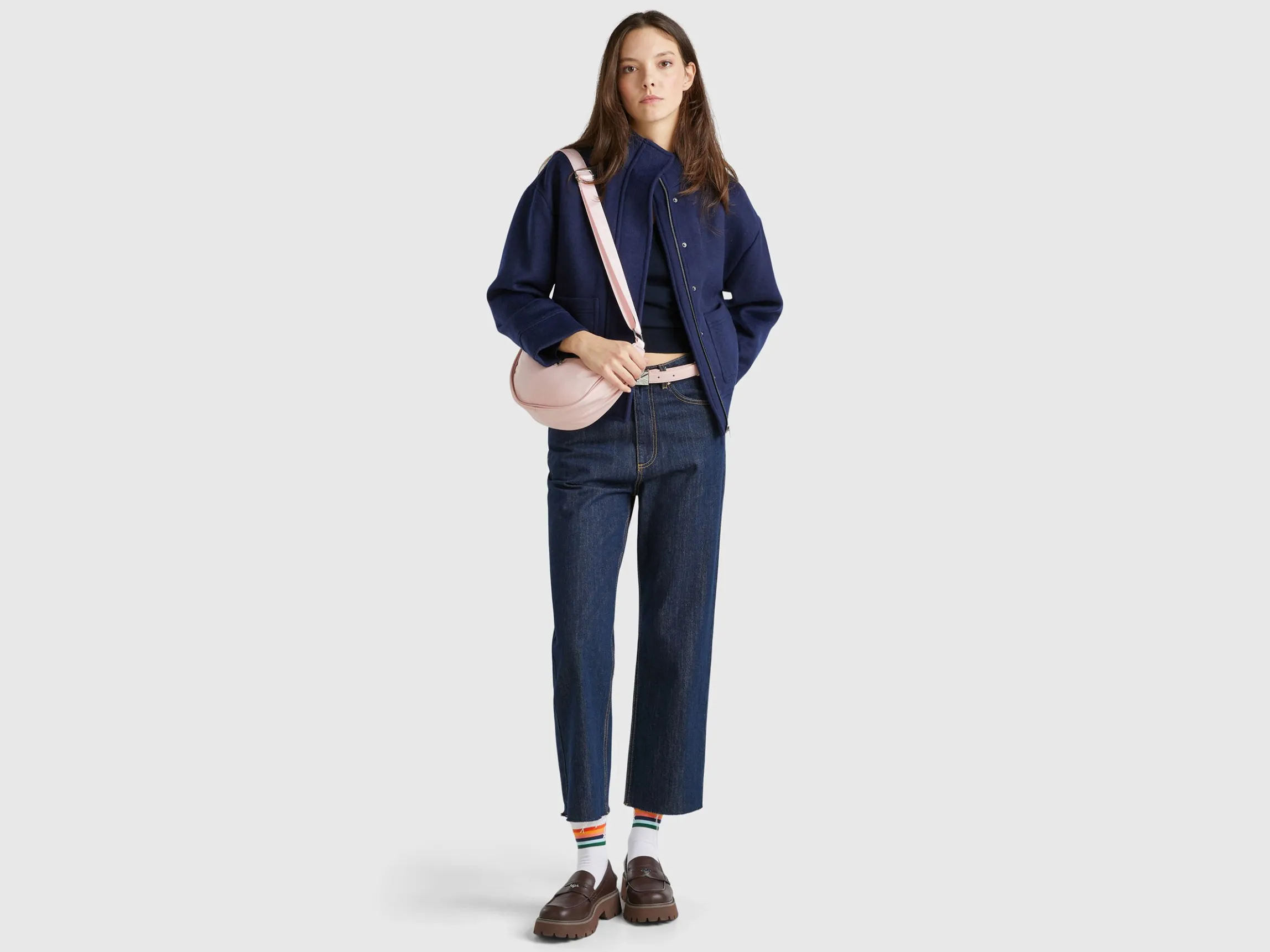 Jacket in recycled wool blend