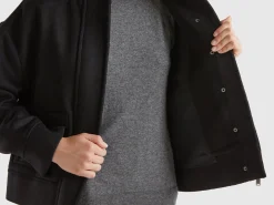 Jacket in recycled wool blend