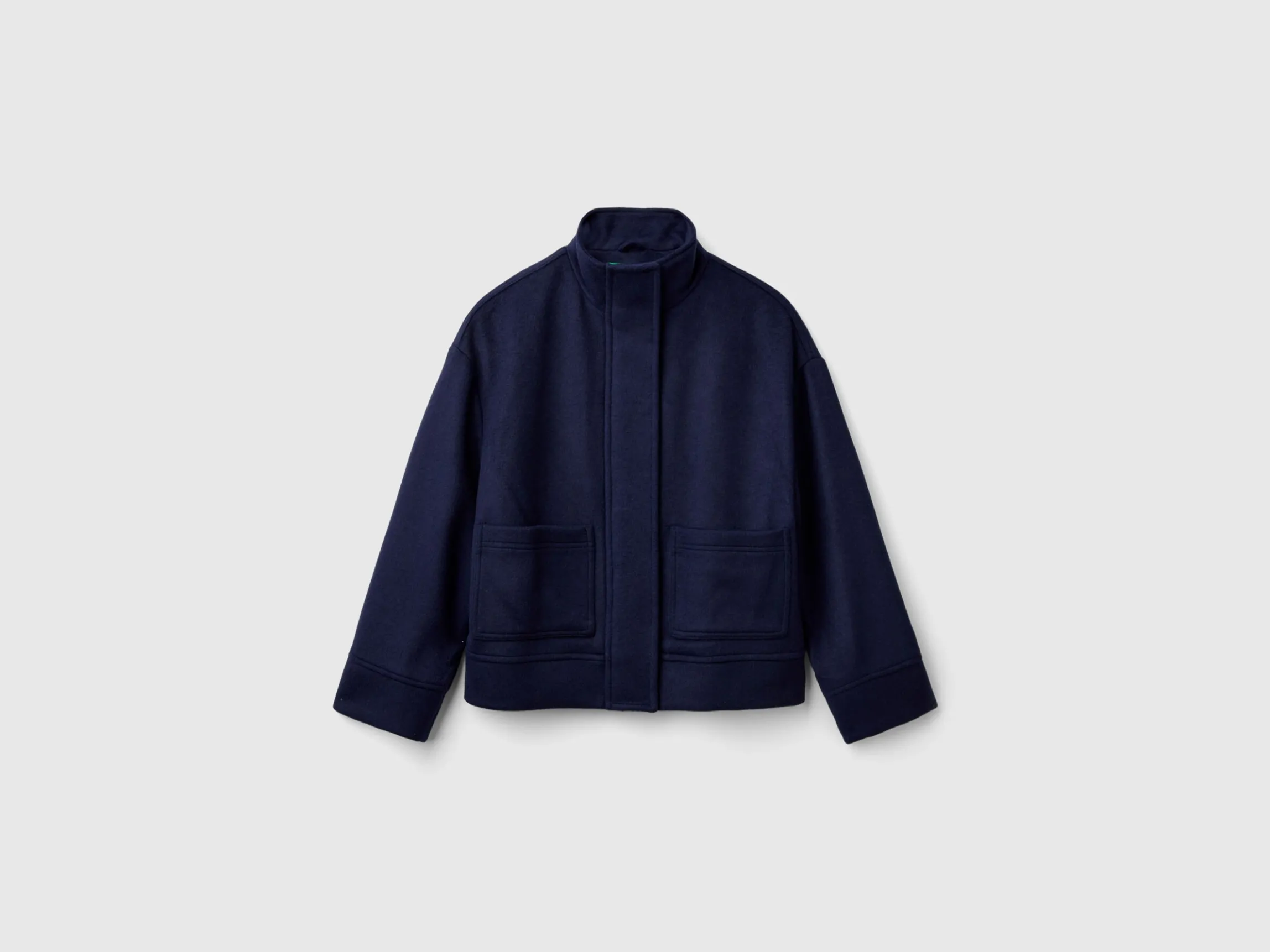 Jacket in recycled wool blend