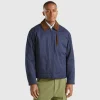Jacket with check lining