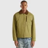 Jacket with checked lining