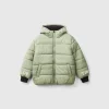 Jacket with fleece lined print