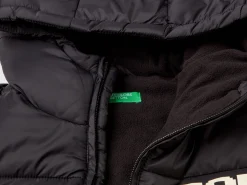 Jacket with fleece lined print