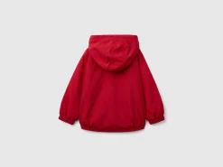 Jacket with oversized hood