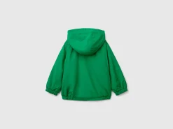 Jacket with oversized hood