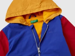 Jacket with oversized hood
