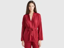 Jacket with silk details