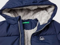 Jacket with teddy interior