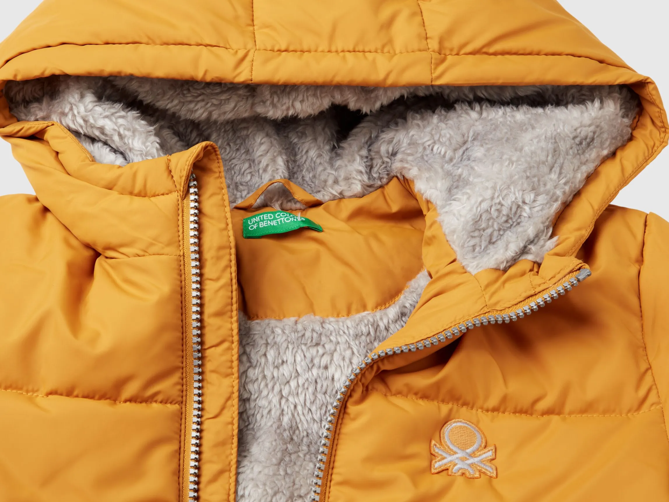 Jacket with teddy interior