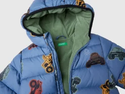 Jacket with tractor print