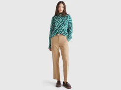 Jacquard turtle neck sweater