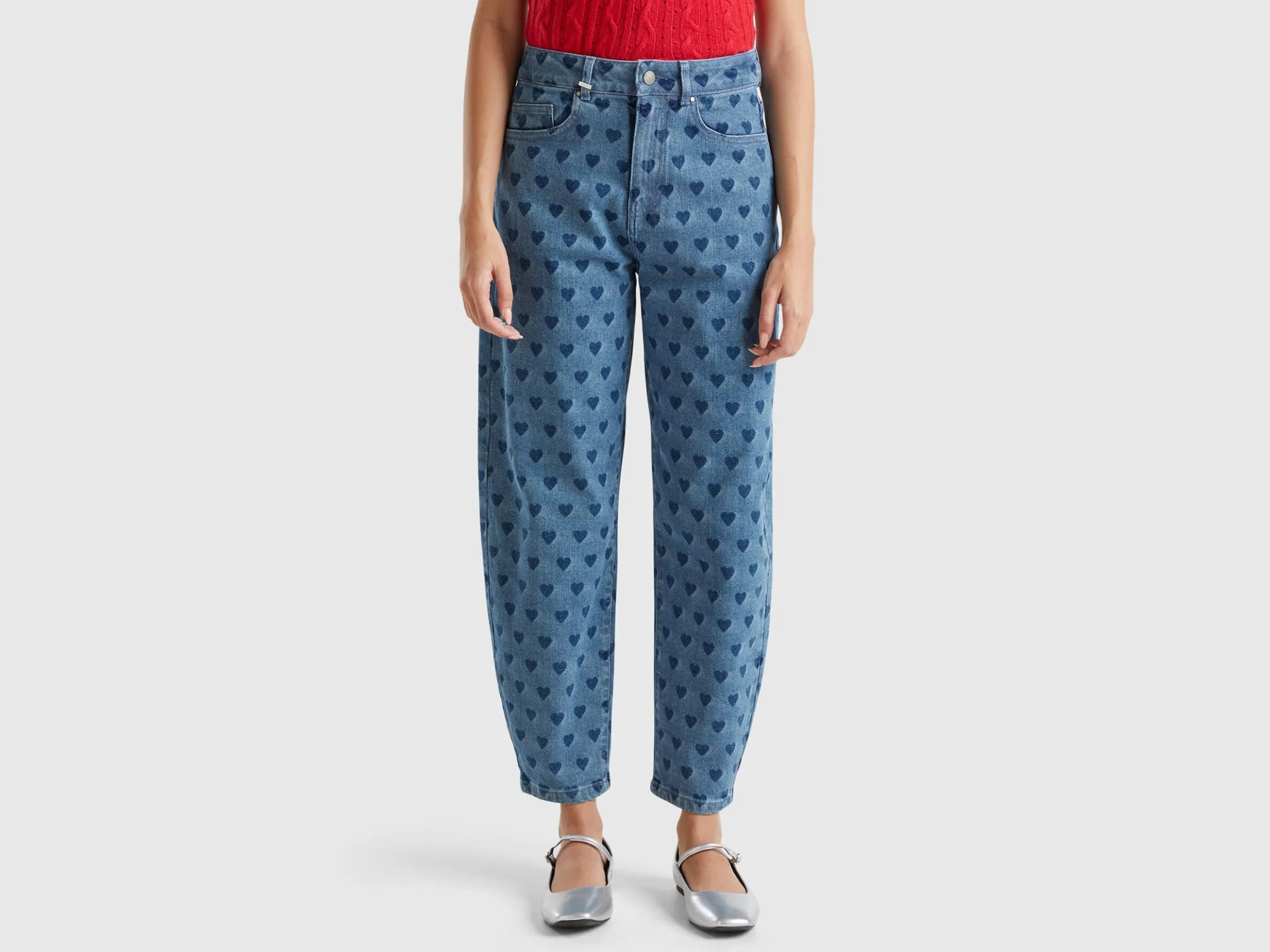 jeans with hearts