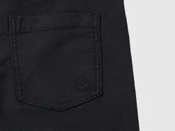 Joggers in cotton blend with drawstring