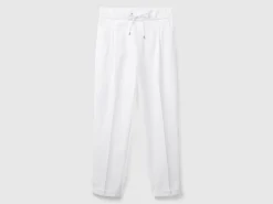 Joggers in stretch cotton