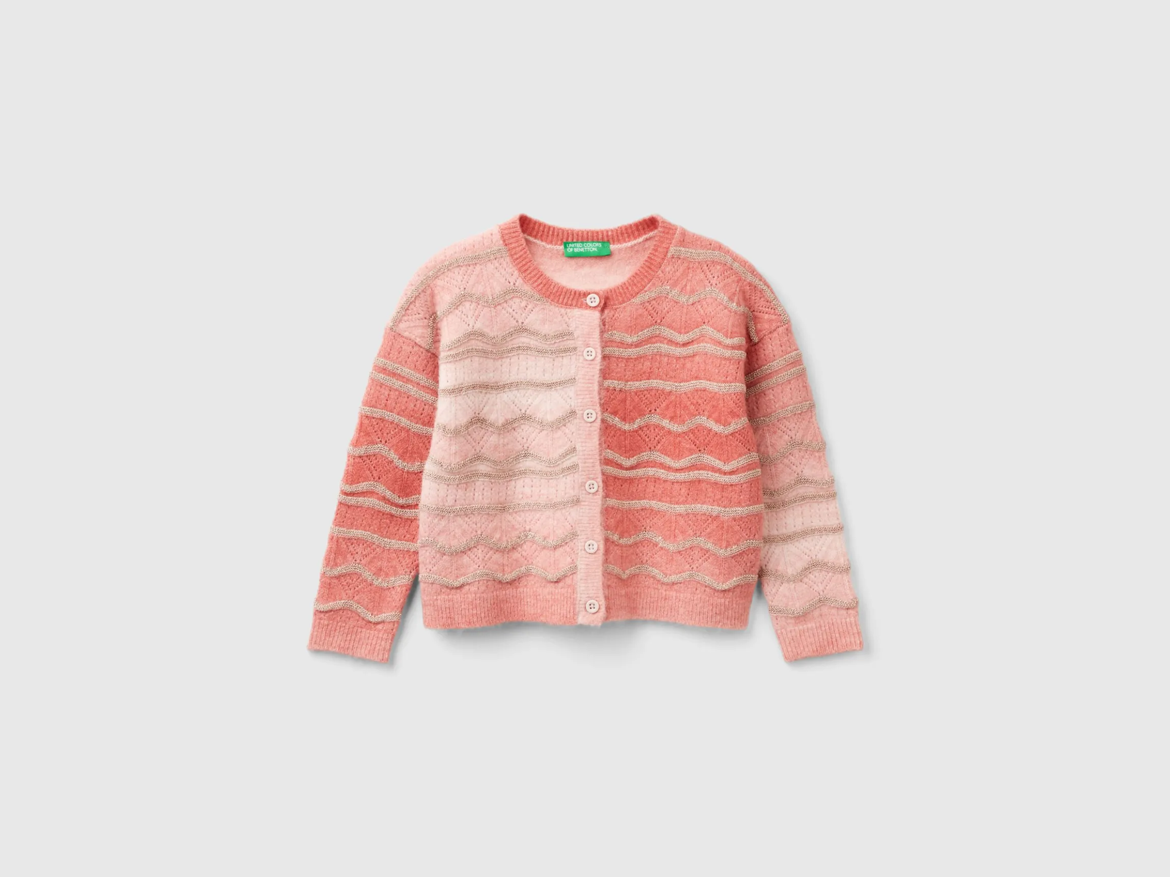 Knit cardigan with lurex