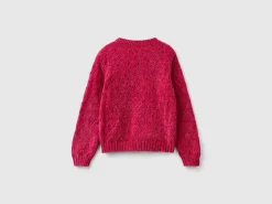 Knit chenille sweater