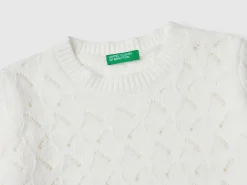Knit chenille sweater