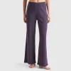 Knit effect trousers