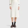 Knit midi skirt