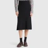 Knit midi skirt