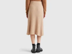 Knit midi skirt