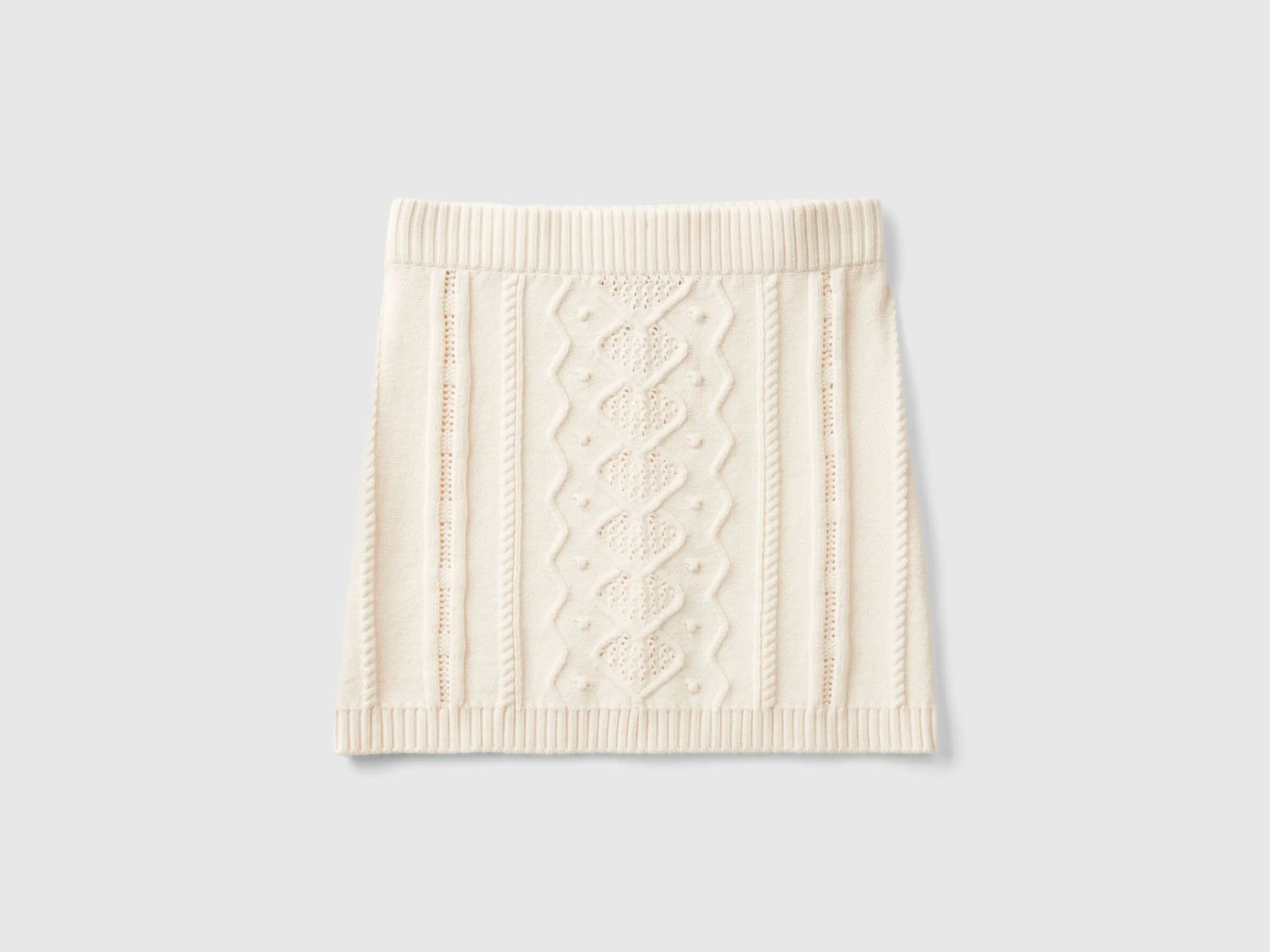 Knit mini skirt