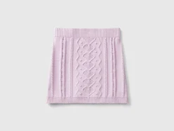 Knit mini skirt