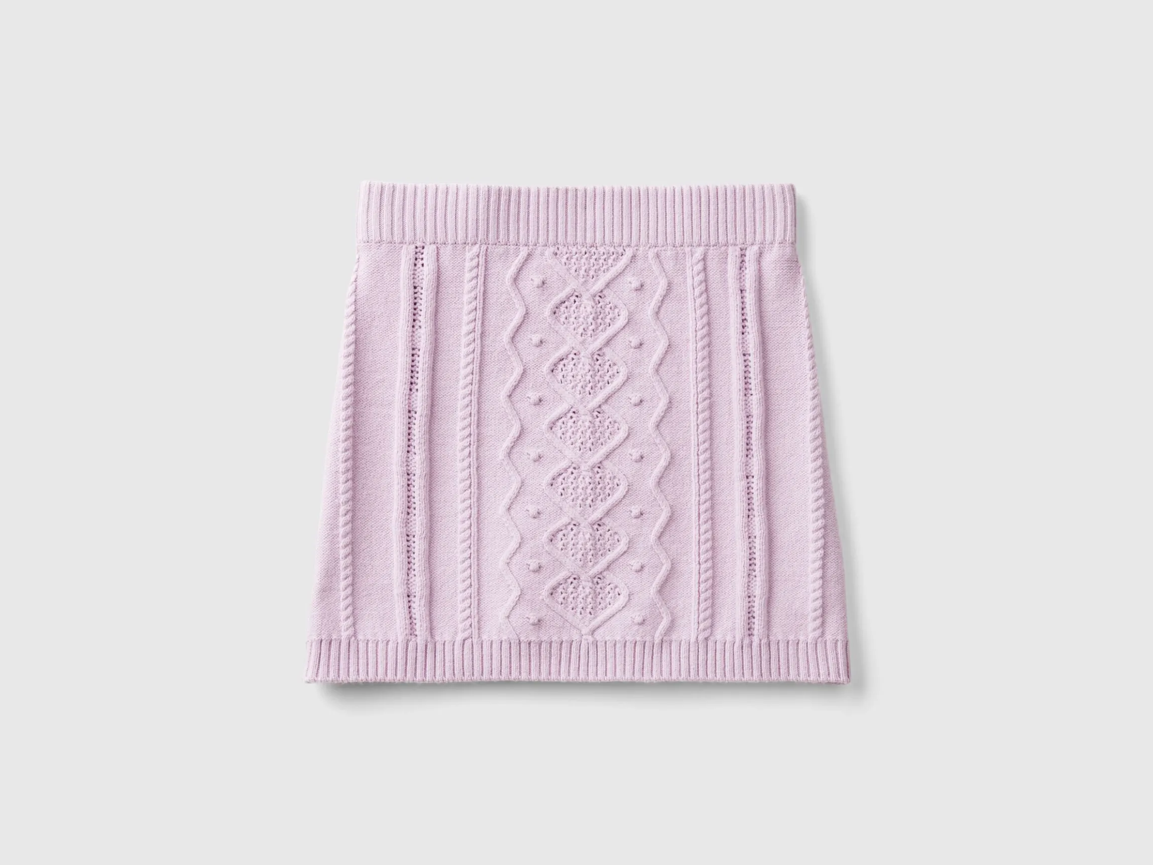 Knit mini skirt