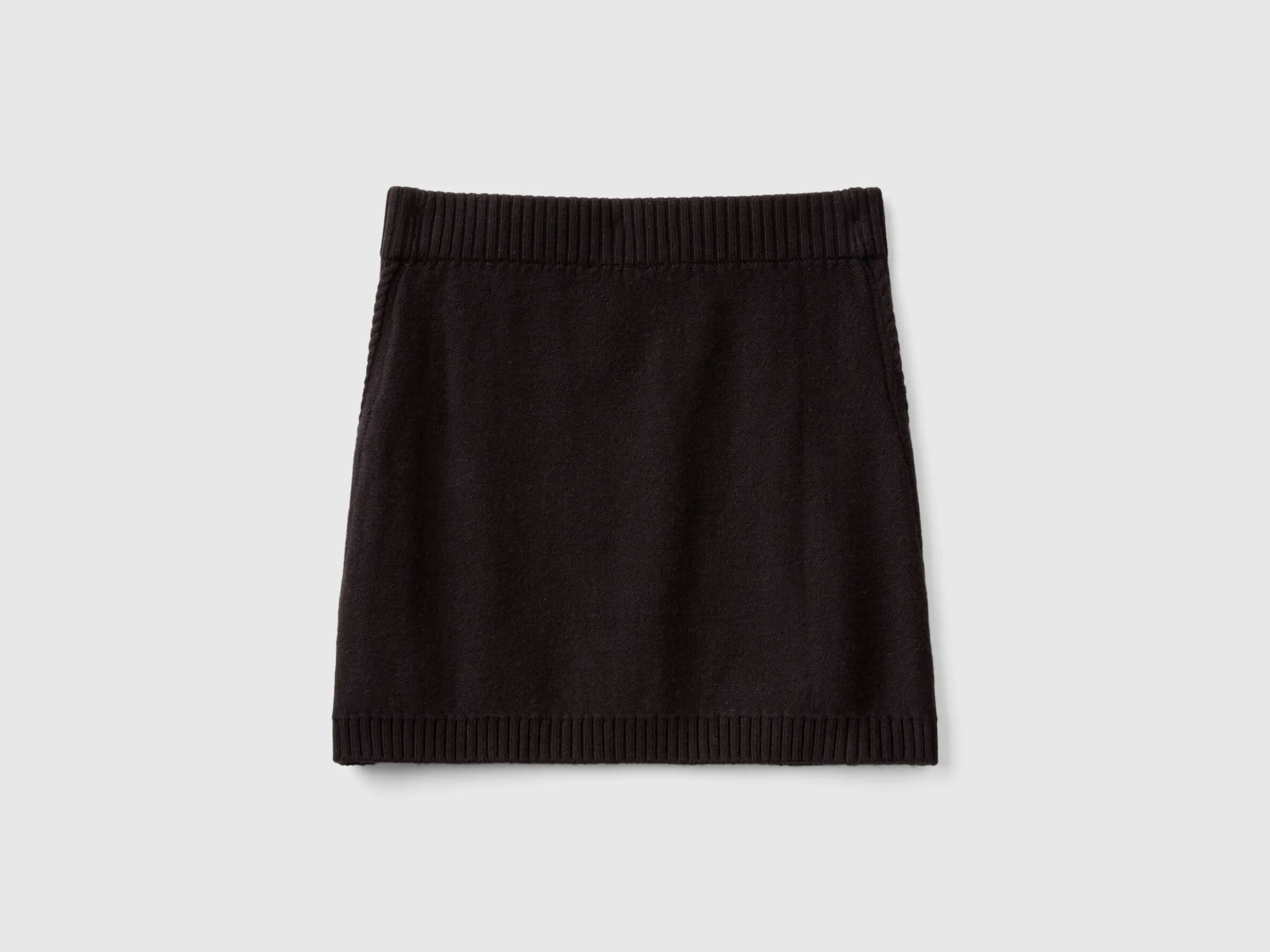 Knit mini skirt