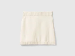 Knit mini skirt