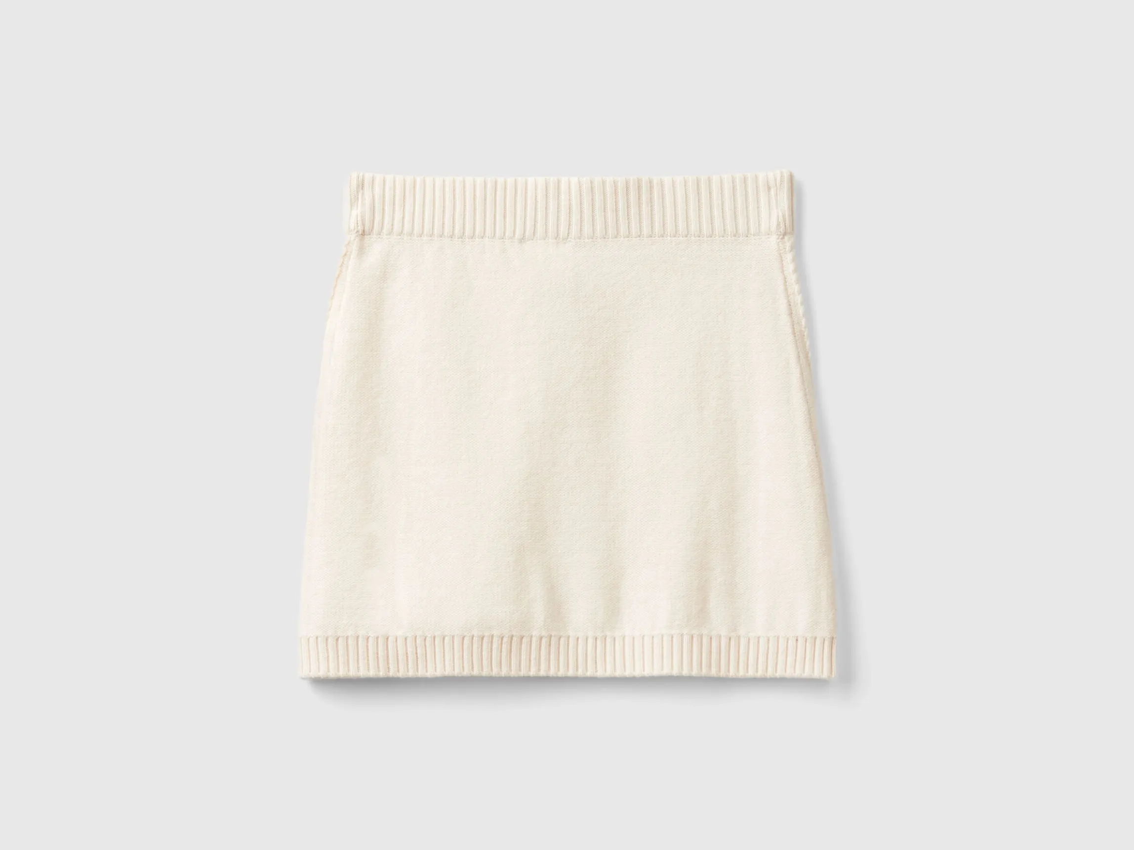 Knit mini skirt